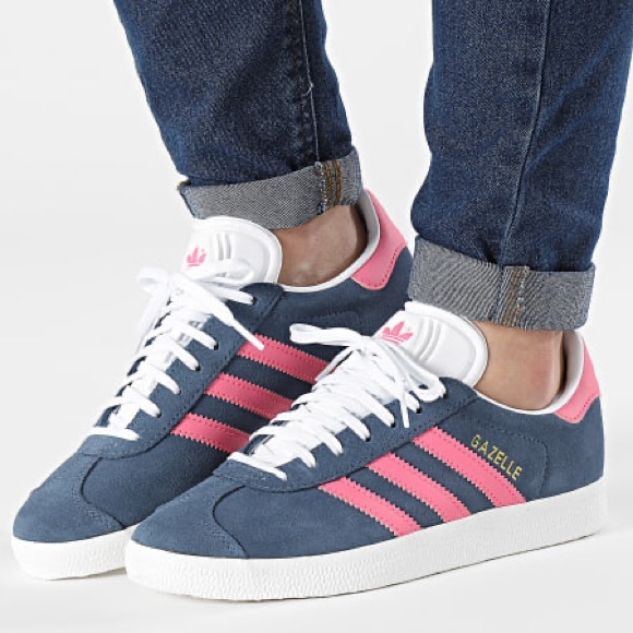 Women's Adidas Gazelle Ink Lucid Pink Sneakers Casual shoes ID3189 - Picture 3 of 12